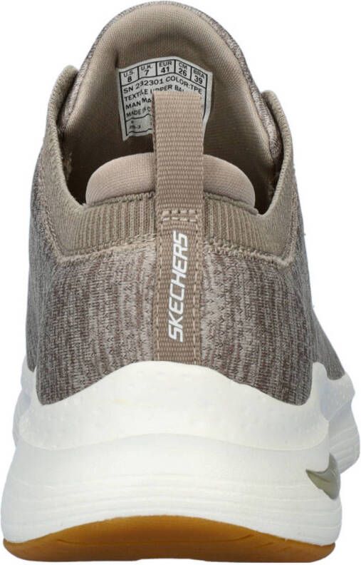 Skechers Arch Fit Waveport slip-on sneakers taupe