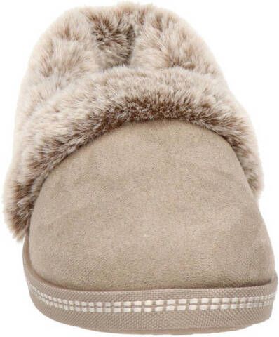 Skechers Cali pantoffels taupe