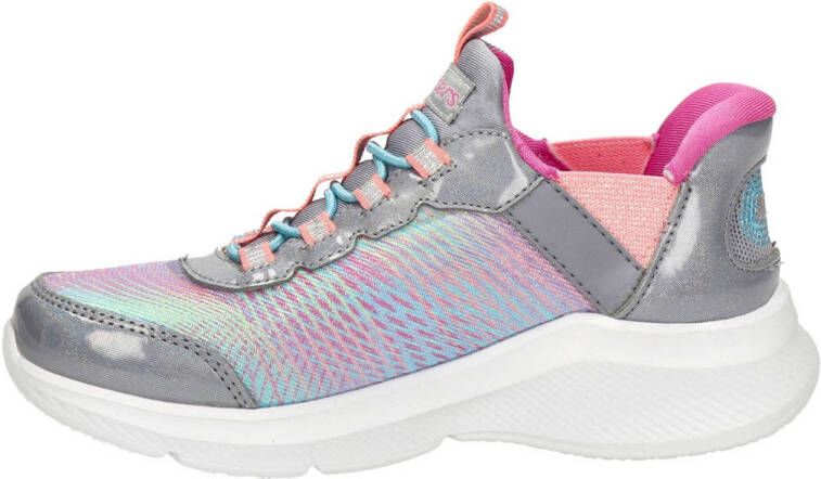 Skechers Dream Lights sneakers met glitters zilver