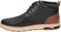 Skechers Evenston Renli leren veterschoenen zwart bruin - Thumbnail 3