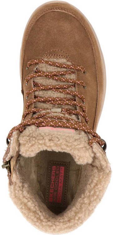 Skechers Go Walk suède veterboots bruin