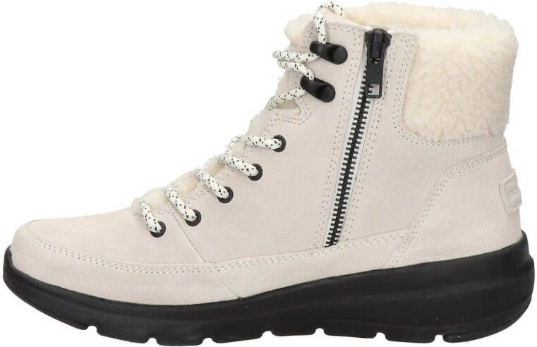 Skechers Go Walk suède veterboots ecru