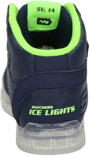 Skechers Ice Lights hoge sneakers met lichtjes blauw