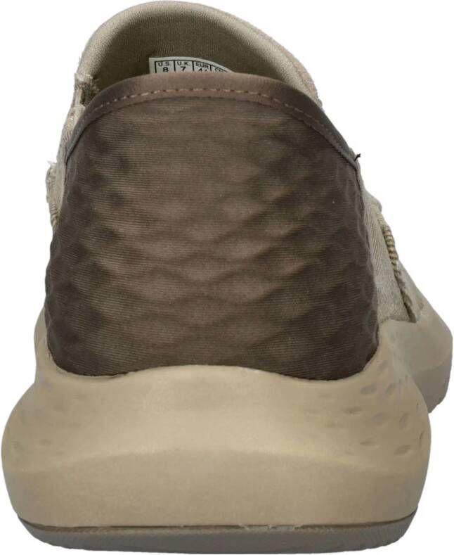 Skechers instappers taupe
