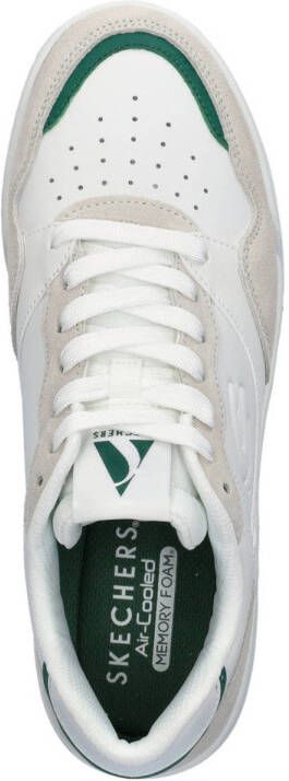 Skechers Koopa Volley suède sneakers wit groen