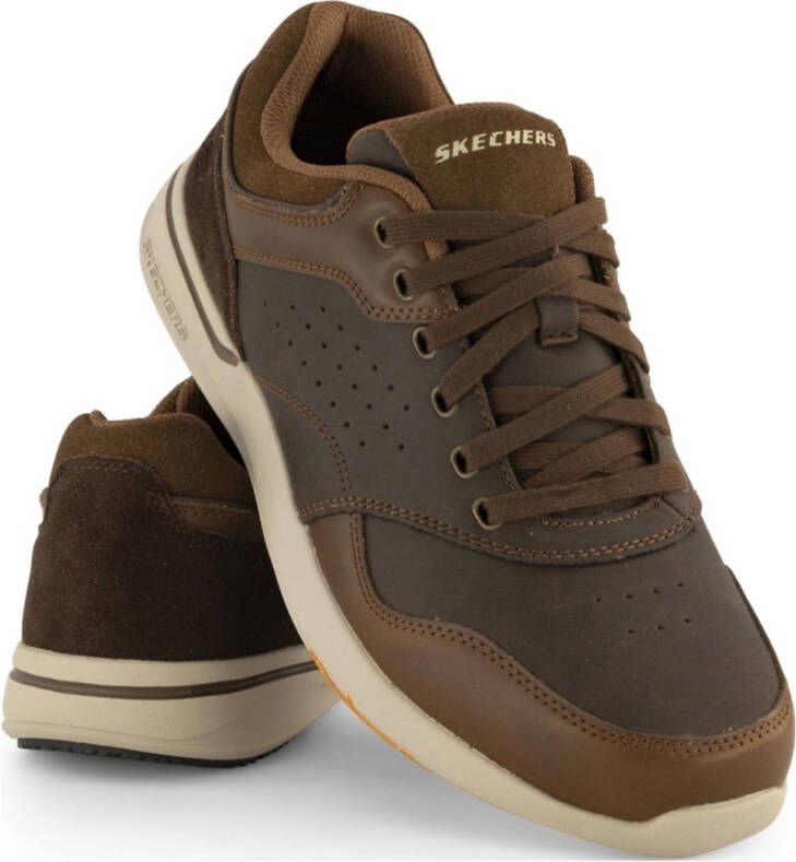Skechers leren sneakers bruin