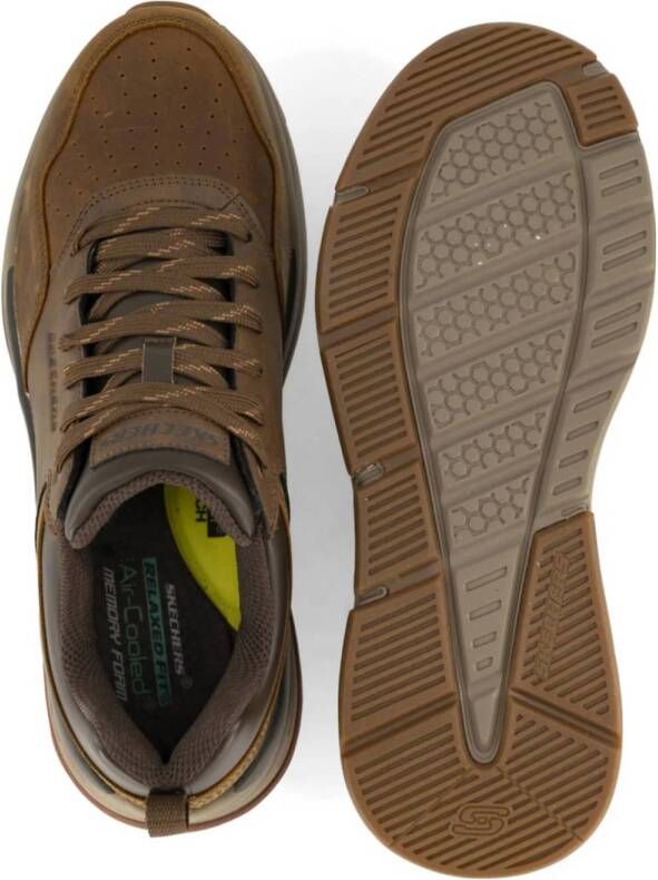Skechers leren sneakers bruin