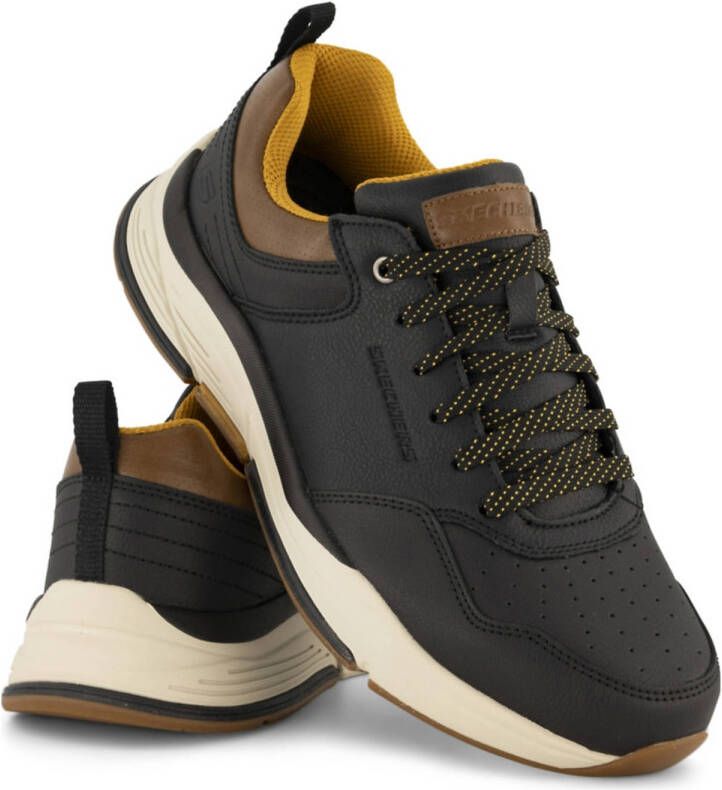 Skechers leren sneakers zwart