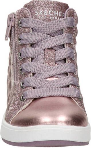Skechers Quilted Squad sneakers roze metallic