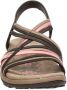 Skechers Reggae Slim Simply Stretch Sandalen Plat donkerbruin - Thumbnail 4