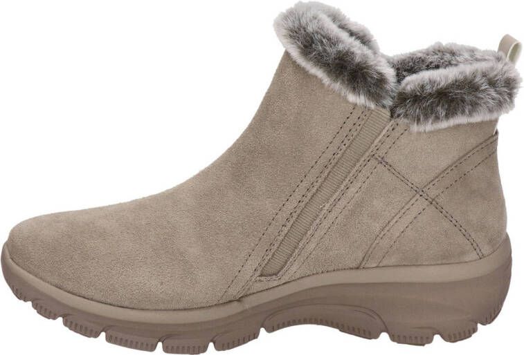 Skechers Relaxed Fit suède enkelboots beige