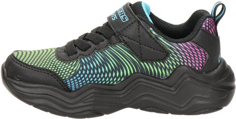 Skechers S-Light sneakers met lichtjes zwart groen