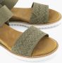 Skechers Bobs Desert Kiss Sandalen groen Textiel - Thumbnail 5