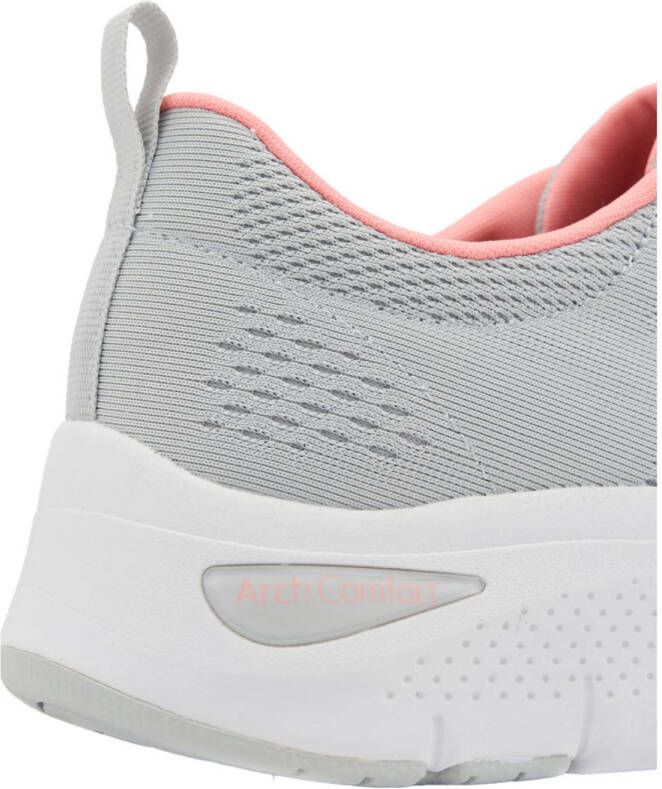 Skechers slip-on sneakers grijs