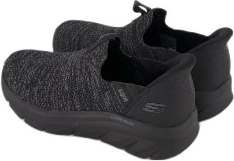 Skechers slip-on sneakers zwart