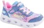 Skechers sneakers met lichtjes blauw roze - Thumbnail 3