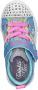 Skechers sneakers met lichtjes blauw roze - Thumbnail 2