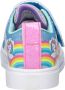 Skechers sneakers met lichtjes blauw roze - Thumbnail 3