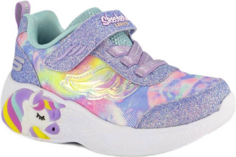 Skechers sneakers met lichtjes lila