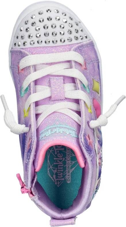 Skechers sneakers met lichtjes lila