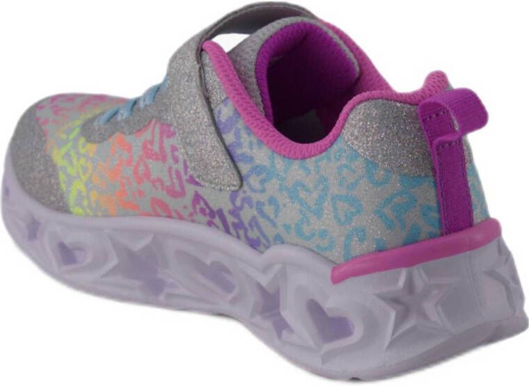 Skechers sneakers met lichtjes roze multi