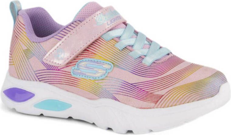 Skechers sneakers met lichtjes roze multi