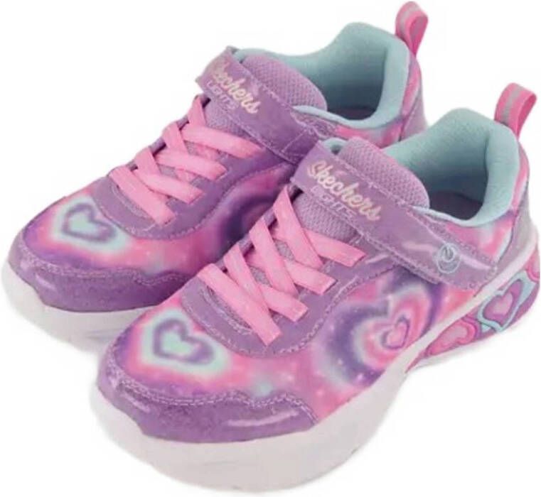 Skechers sneakers met lichtjes roze lila