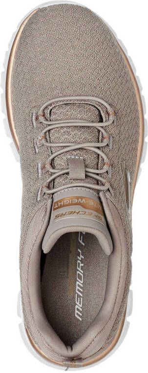 Skechers sneakers taupe goud