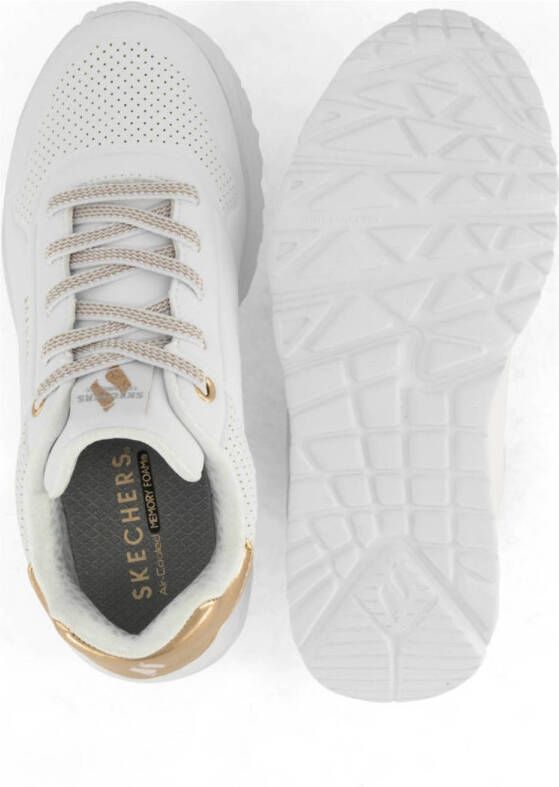 Skechers sneakers wit goud