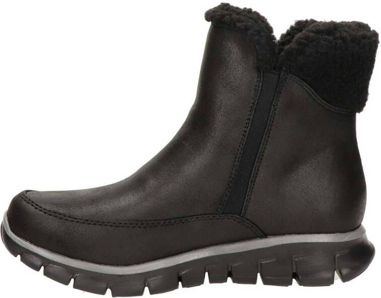 Skechers Synergy gevoerde enkelboots zwart