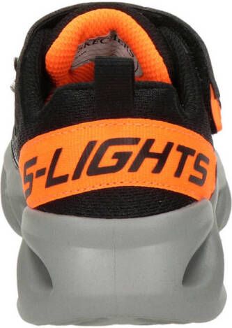 Skechers Twisty Brights sneakers met lichtjes zwart oranje