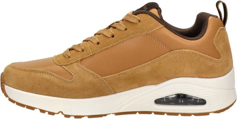 Skechers UNO suède sneakers cognac