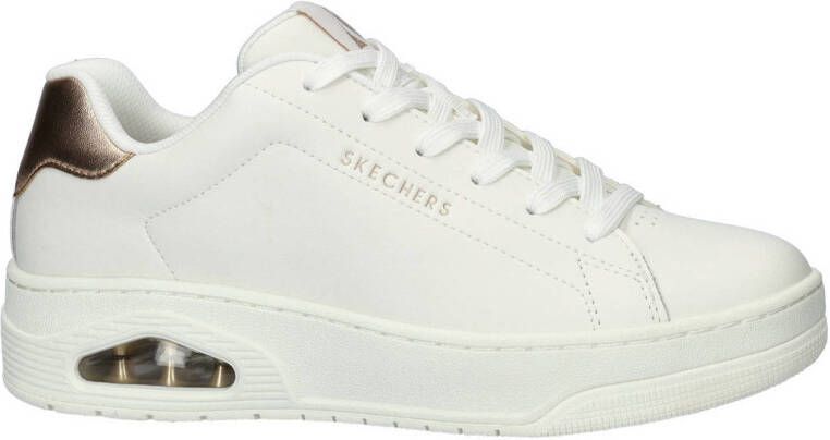 Skechers Uno Court leren sneakers wit