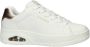 Skechers Uno Court leren sneakers wit - Thumbnail 2