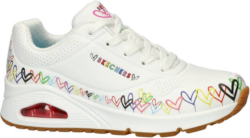 Skechers Uno Love All Around sneakers wit