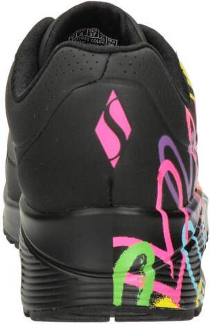 Skechers Uno Love sneakers zwart multi