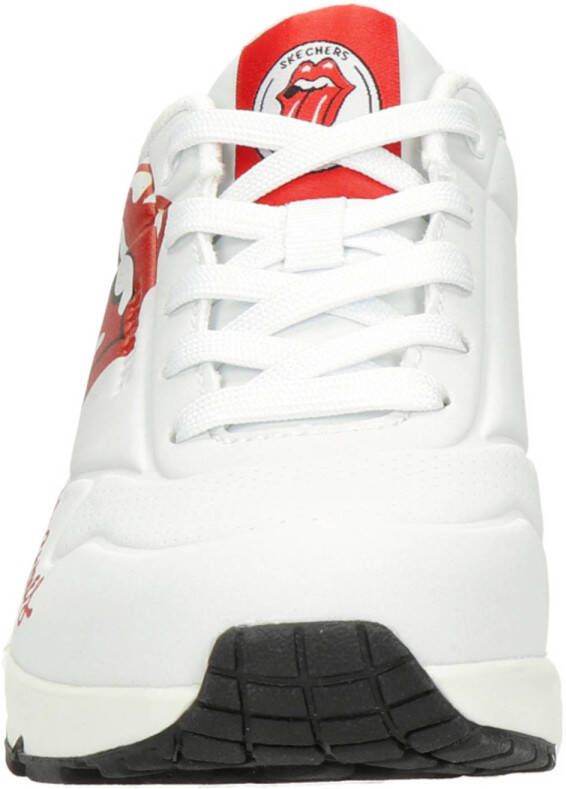 Skechers Uno Mar Rollingstones sneakers wit rood