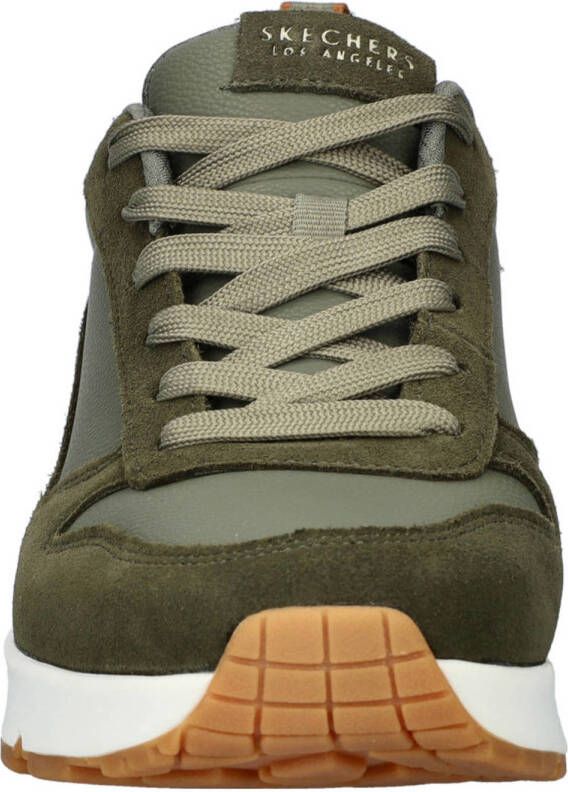 Skechers UNO suède sneakers groen
