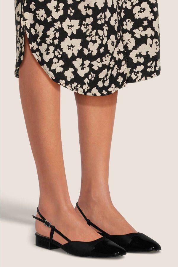 Steve Madden Belinda lakleren slingback ballerina's zwart - Foto 9