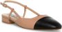 Steve Madden Belinda leren slingback ballerina's beige zwart - Thumbnail 2