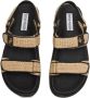 Steve Madden Bigmona raffia sandalen beige zwart - Thumbnail 4