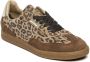 Steve Madden Ethora-L suède sneakers met panterprint beige lila - Thumbnail 12