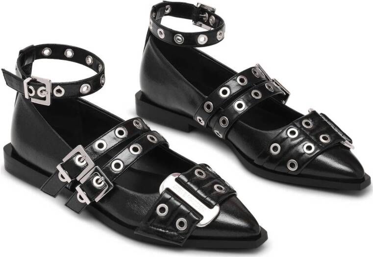 Steve Madden Grander ballerina's zwart