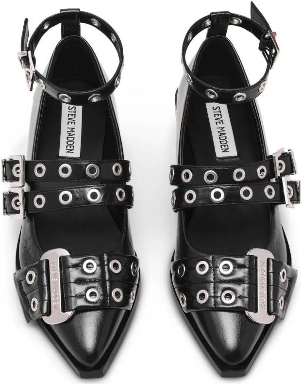 Steve Madden Grander ballerina's zwart