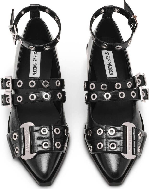 Steve Madden Grander ballerina's zwart