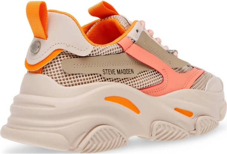 Steve Madden JPossession chunky sneakers grijs oranje