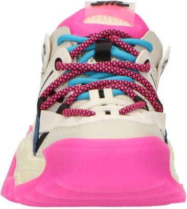 Steve Madden Kingdom chunky sneakers roze kobalt