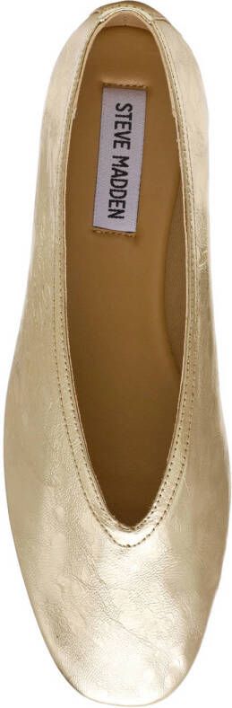 Steve Madden Leni leren ballerina's goud