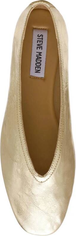Steve Madden Leni leren ballerina's goud