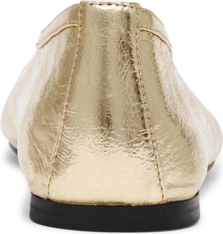 Steve Madden Leni leren ballerina's goud